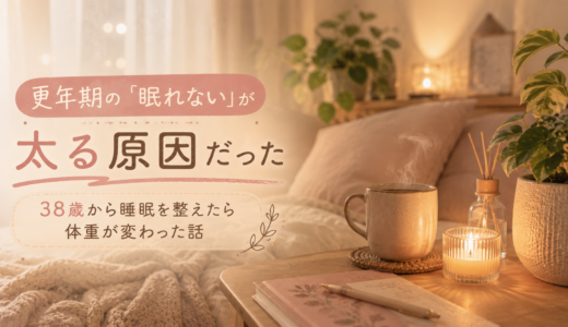 更年期の「眠れない」が太る原因だった｜38歳・30代後半から睡眠を整えたら体重が変わった話